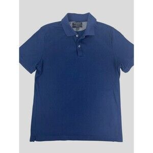 Banana Republic Luxury Touch Navy Blue Polo Shirt Standard Fit Soft Preppy M